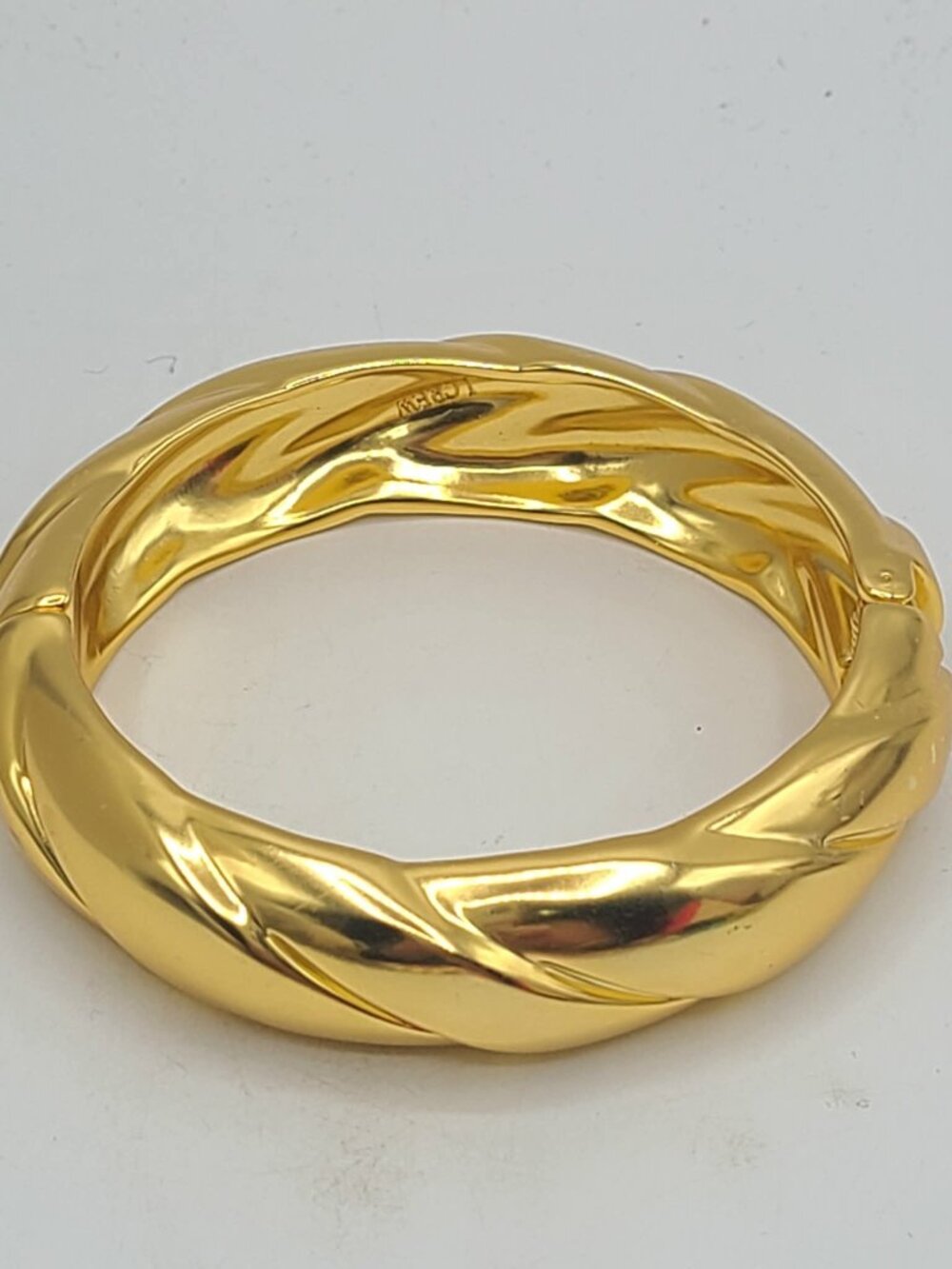 J Crew Ridge Hinged Bangle Bracelet
